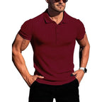 Polo À Manches Courtes Avec Motif Rayé Vertical Pour Homme | Idéal Pour Le Quotidien Et Les Activités Sportives