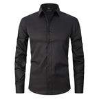 Chemise Homme Slim-Fit | Sans Repassage | Tissu Extensible Confort