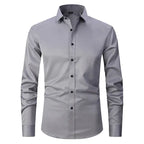 Chemise Homme Slim-Fit | Sans Repassage | Tissu Extensible Confort