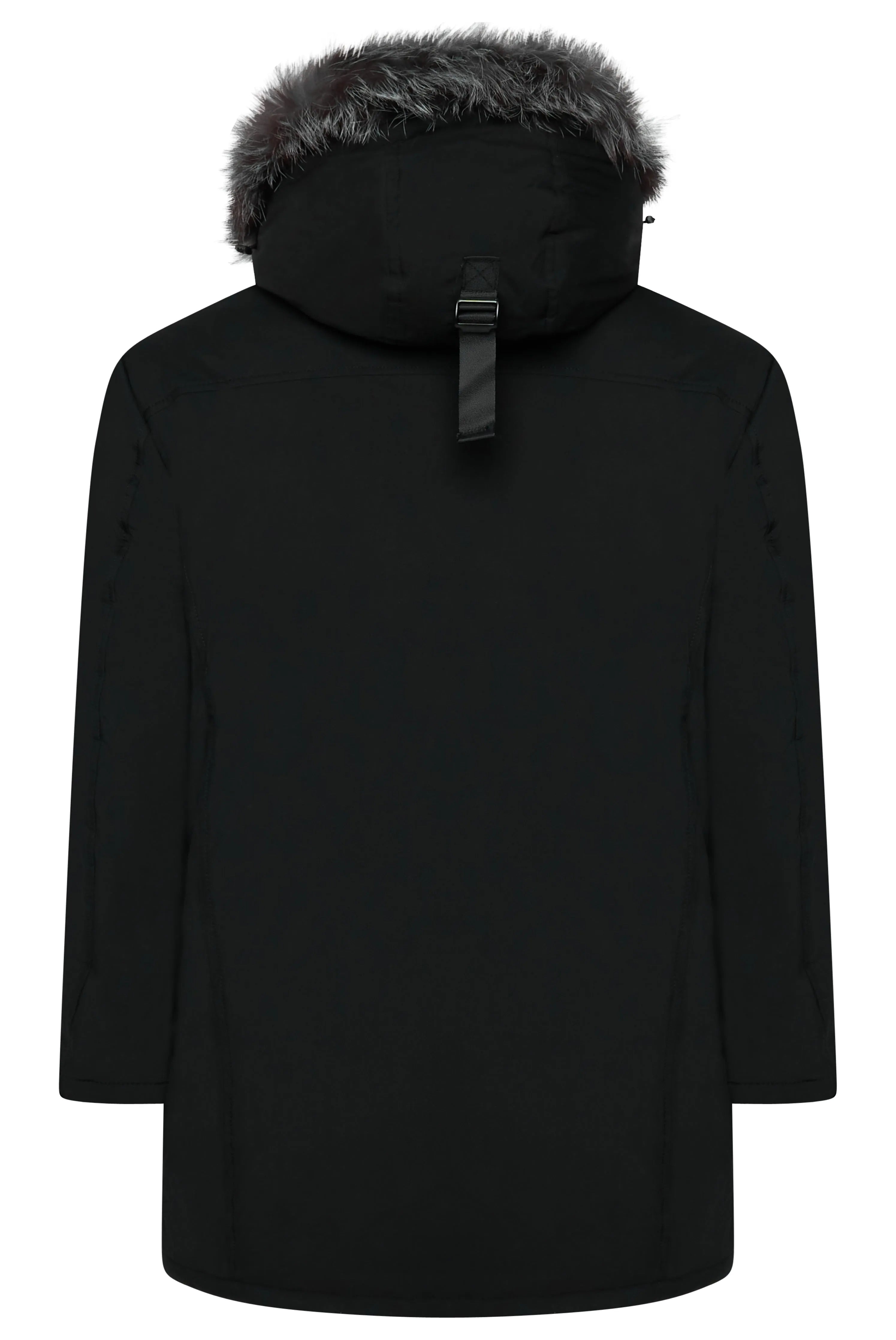 Veste Longue Matelassée avec Capuche et Poches Zippées pour Homme | Idéale pour l’Hiver