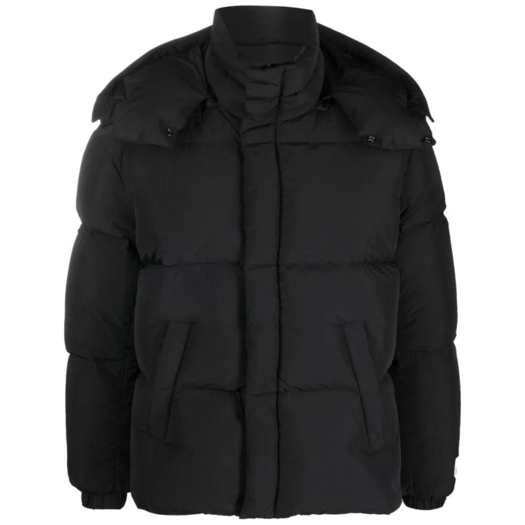Veste Noire à Capuche avec Fermeture Éclair et Poches pour Homme | Idéale pour l’Hiver