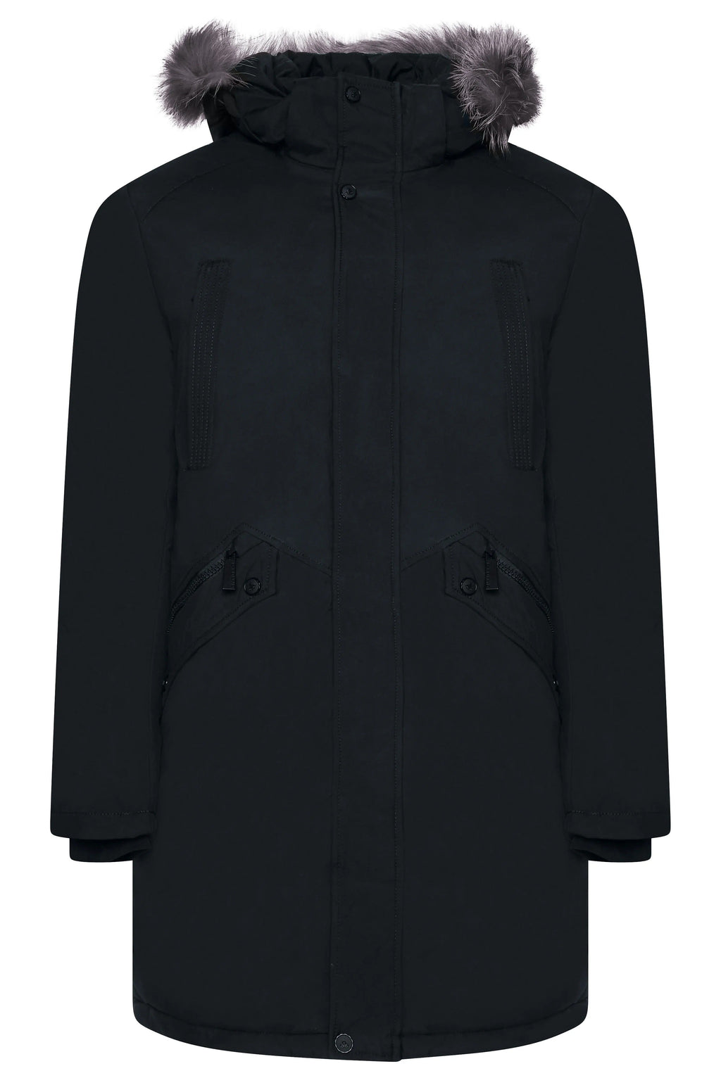 Veste Longue Matelassée avec Capuche et Poches Zippées pour Homme | Idéale pour l’Hiver
