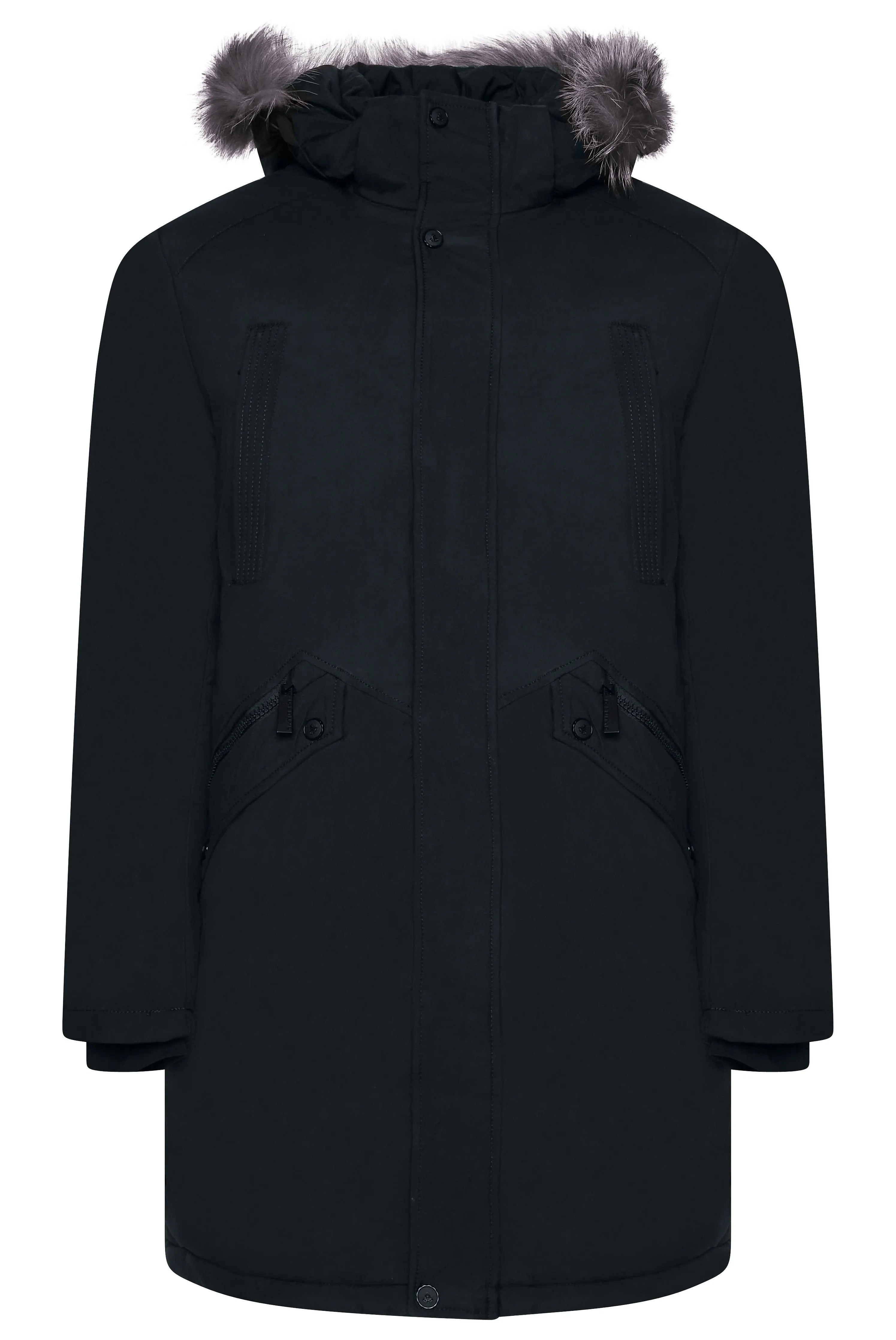 Veste Longue Matelassée avec Capuche et Poches Zippées pour Homme | Idéale pour l’Hiver
