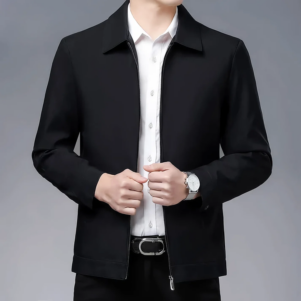 Veste à Fermeture Zippée pour Hommes avec Coupe Ajustée | Idéal pour Tenues Quotidiennes