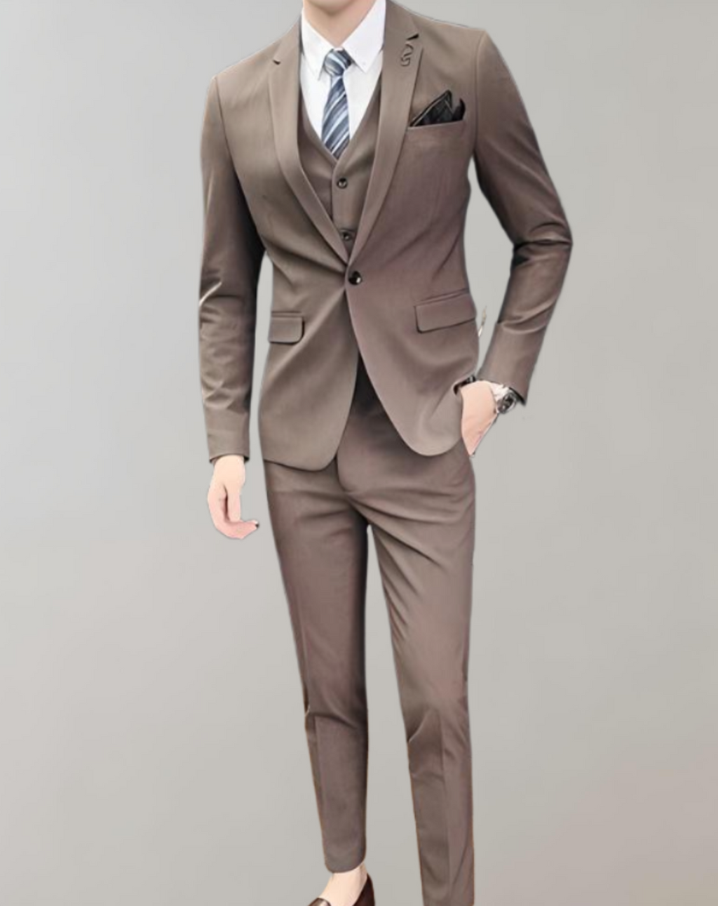 Ensemble Trois Pièces Pour Homme | Idéal Pour Usage Quotidien Et Sorties