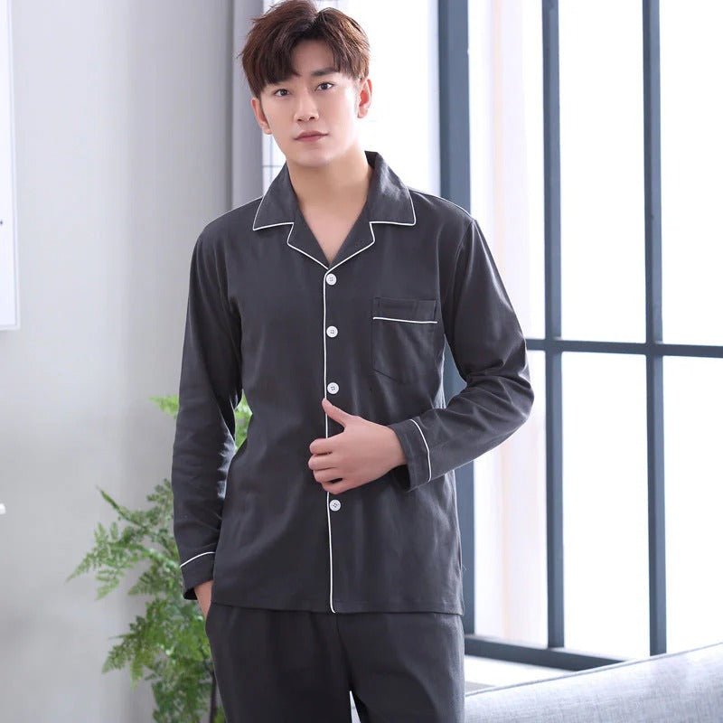 Ensemble D’intérieur Avec Haut À Manches Longues Pour Homme | Idéal Pour L’automne