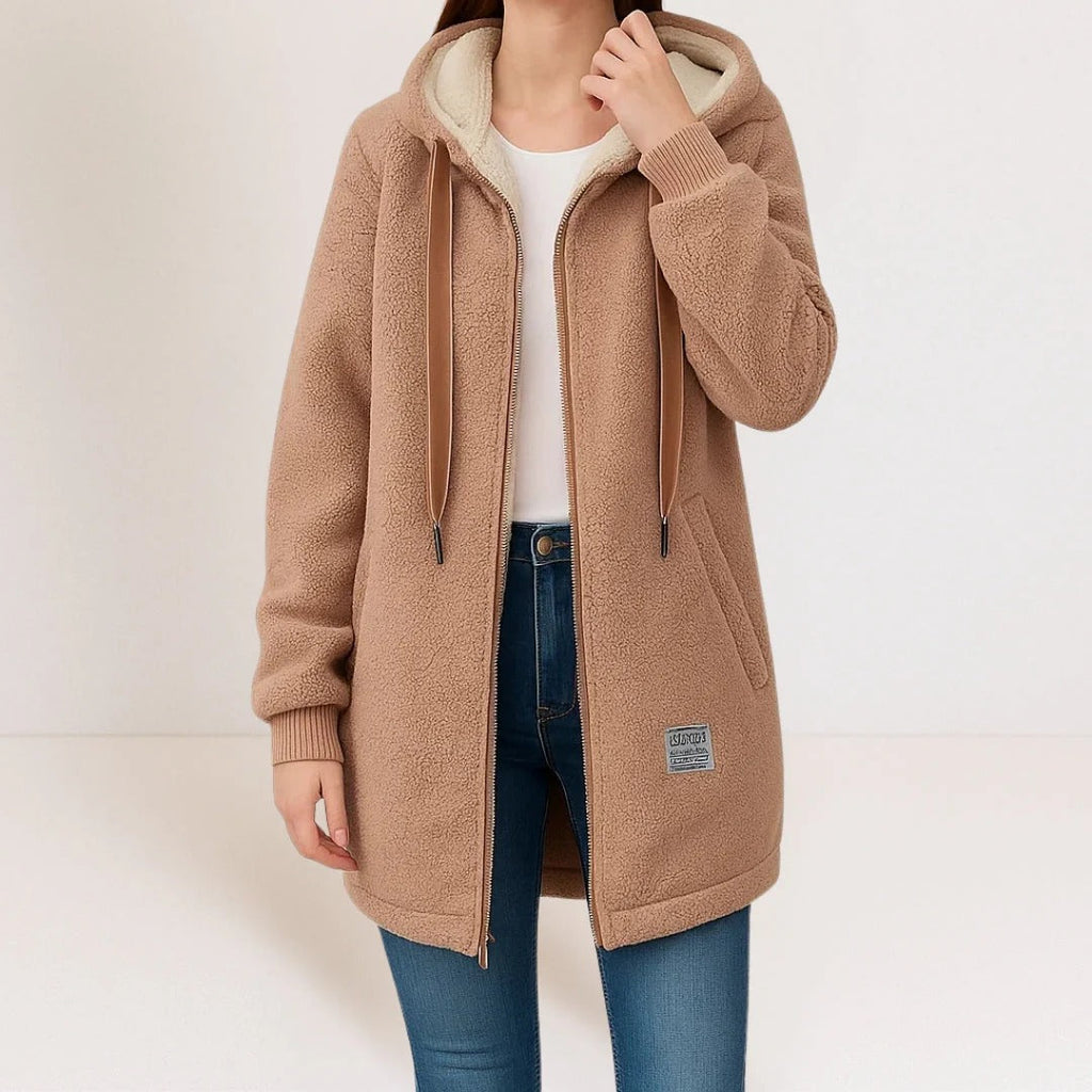 Veste avec Capuche et Fermeture Zippée pour Femme | Idéale pour le Printemps et le Quotidien