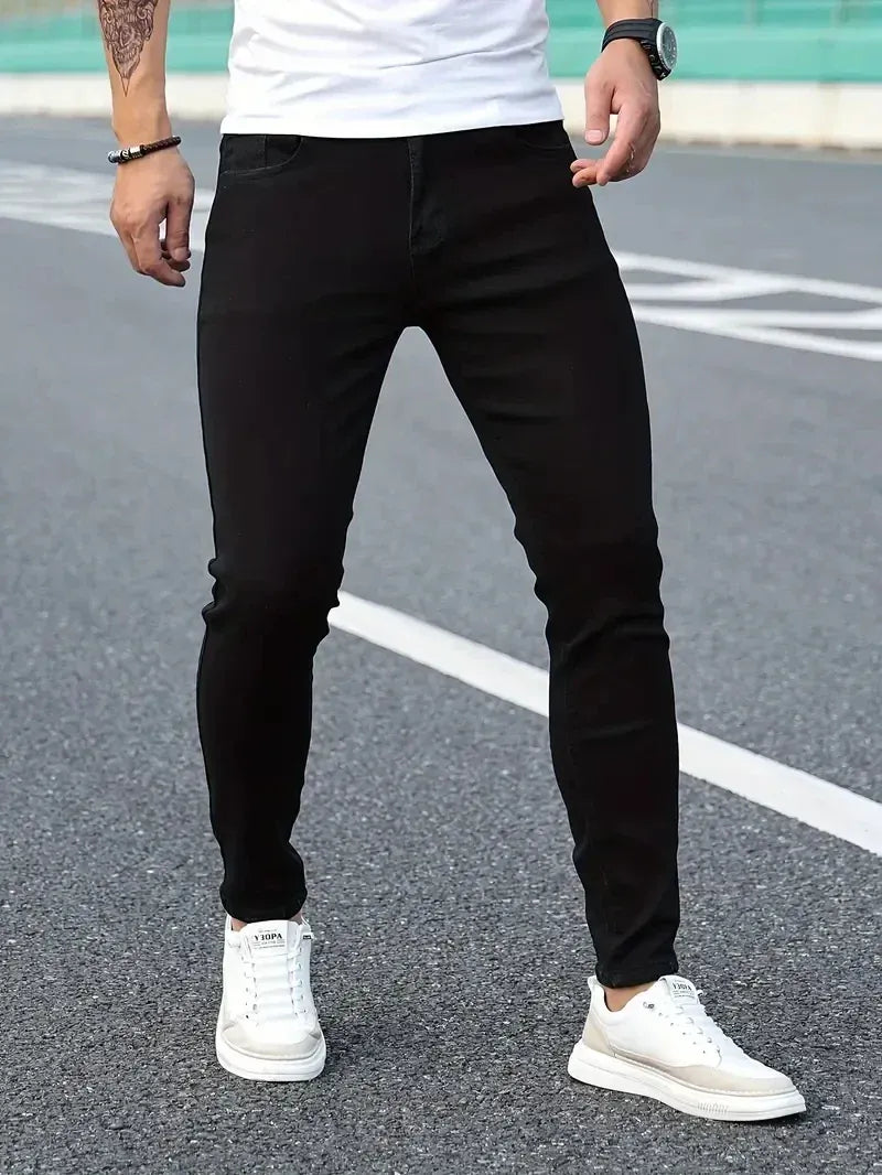 Jean Coupe Classique pour Homme avec Tissu Extensible | Idéal pour un Usage Quotidien