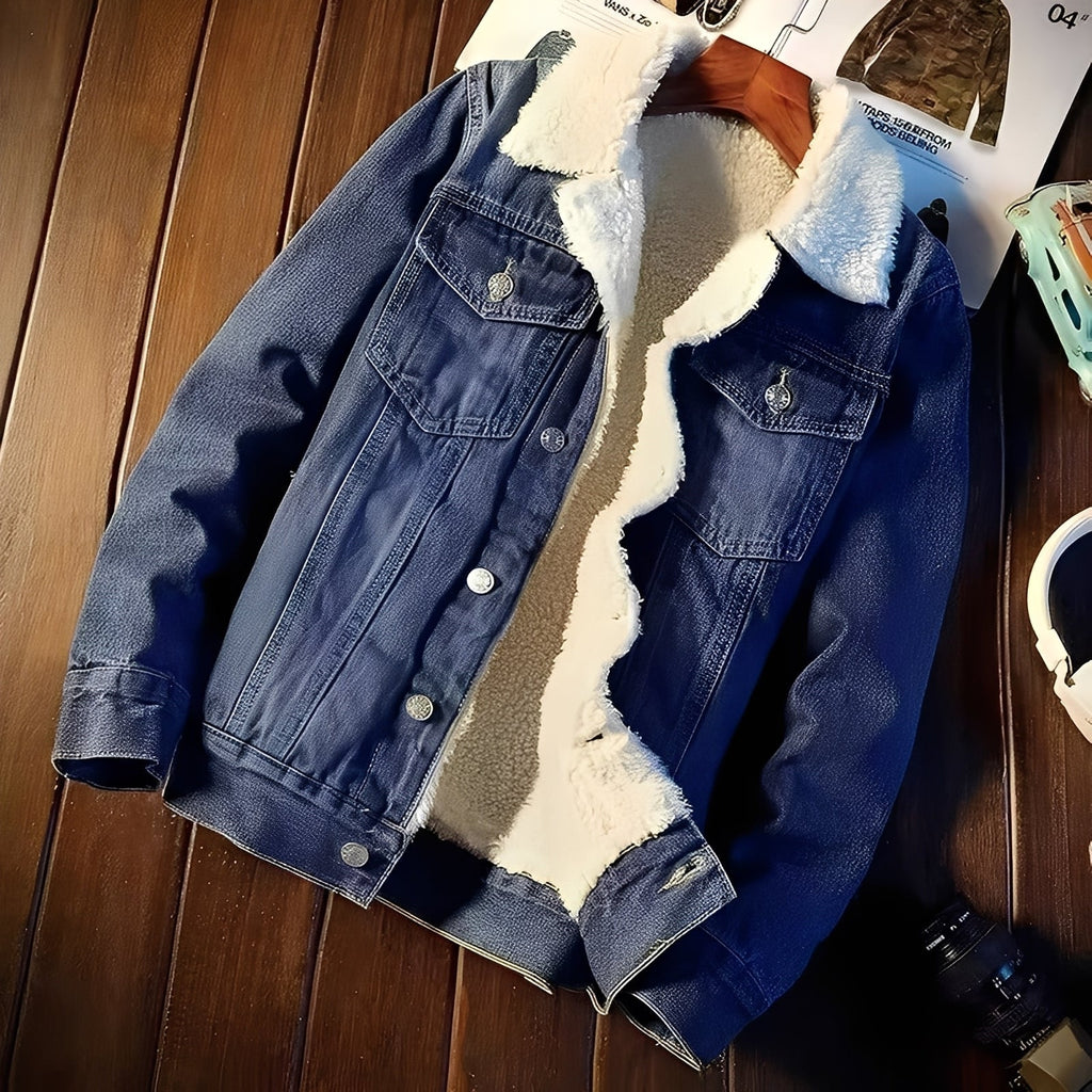 Veste D'hiver Avec Doublure Intérieure Et Fermeture Boutonnée Pour Homme | Idéale Pour L'automne Et L'hiver