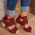 Sandales à Talon avec Bride Cheville Réglable pour Femme | Idéales pour les Sorties Estivales