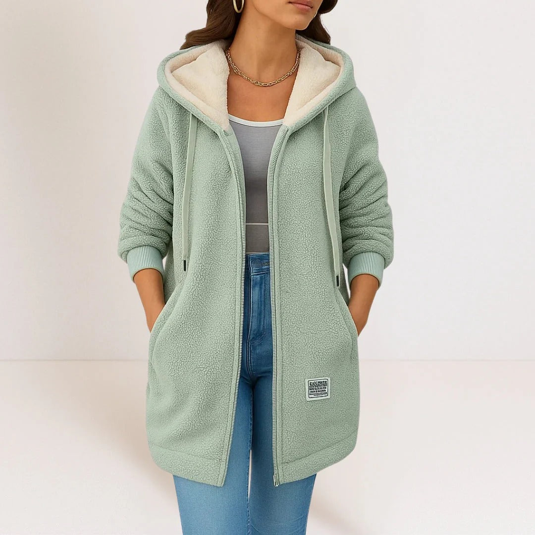Veste avec Capuche et Fermeture Zippée pour Femme | Idéale pour le Printemps et le Quotidien