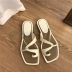 Tongs Plates Avec Nœud Et Semelle Plate Pour Femmes | Idéal Pour L'Été