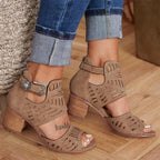 Sandales à Talon avec Bride Cheville Réglable pour Femme | Idéales pour les Sorties Estivales