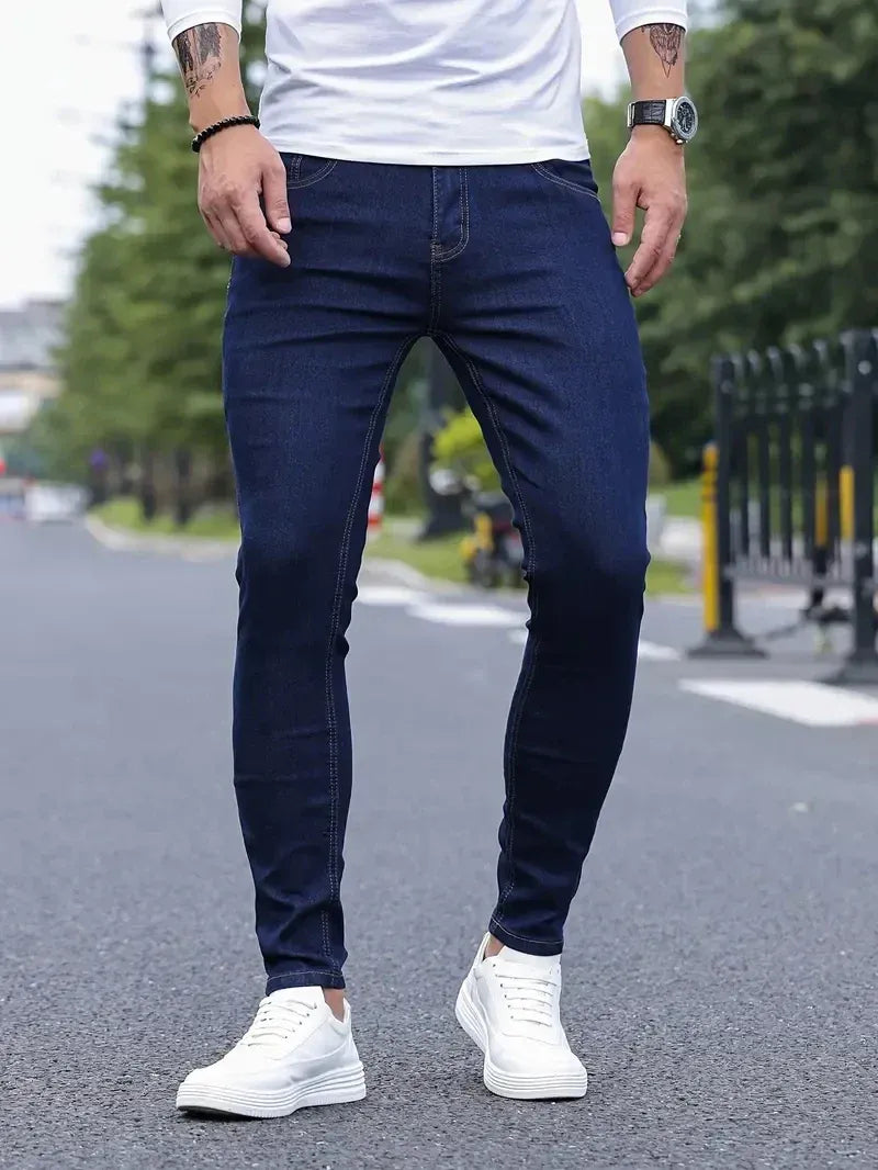 Jean Coupe Classique pour Homme avec Tissu Extensible | Idéal pour un Usage Quotidien