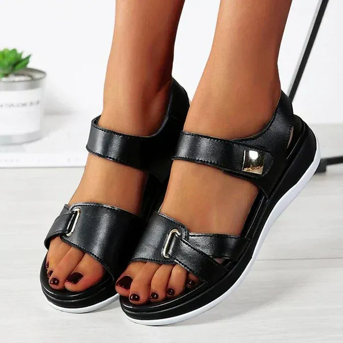 Sandales Plates Avec Brides Réglables Et Soutien De La Voûte Pour Femme | Idéal Pour L’été