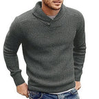 Pull Tricoté Avec Fermeture À Bouton Pour Homme | Idéal Pour Les Journées Décontractées En Saison Fraîche