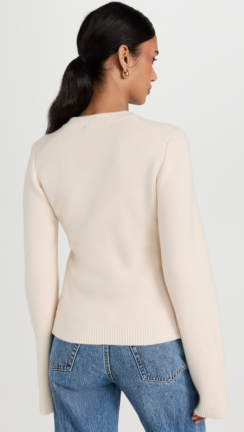 Cardigan à Col Rond et Boutons Contrastants pour Femmes | Ideal for Mi-Saison et Usage Quotidien