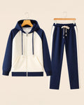 Ensemble Deux Pièces avec Hoodie Raglan et Pantalon Fuselé pour Homme | Idéal pour les Activités Quotidiennes
