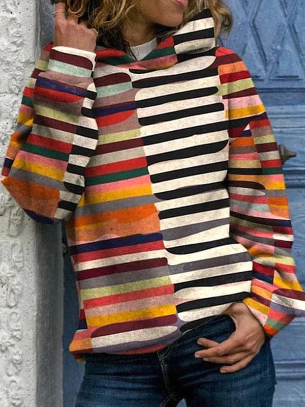 Pull À Motif Vintage pour Femme | Idéal pour La Saison Hivernale