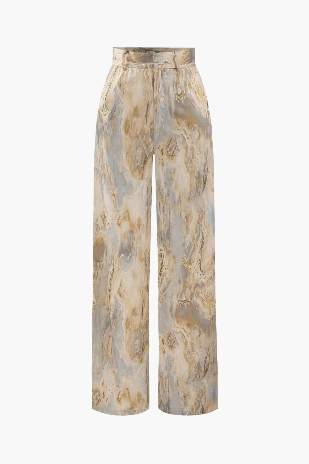 Pantalon Taille Haute Avec Motif Marbré Pour Femmes | Idéal Pour Tenues Quotidiennes Et Sorties
