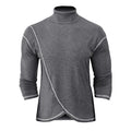 Pull Asymétrique À Col Haut Pour Homme | Idéal Pour Les Périodes Fraîches