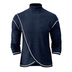 Pull Asymétrique À Col Haut Pour Homme | Idéal Pour Les Périodes Fraîches