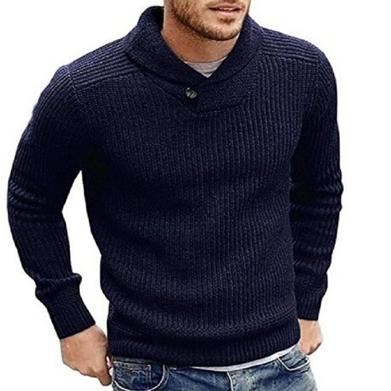 Pull Tricoté Avec Fermeture À Bouton Pour Homme | Idéal Pour Les Journées Décontractées En Saison Fraîche