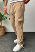 Pantalon Droit Décontracté pour Homme avec Taille Élastique | Idéal pour Le Quotidien Et Les Loisirs