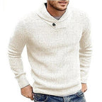 Pull Tricoté Avec Fermeture À Bouton Pour Homme | Idéal Pour Les Journées Décontractées En Saison Fraîche