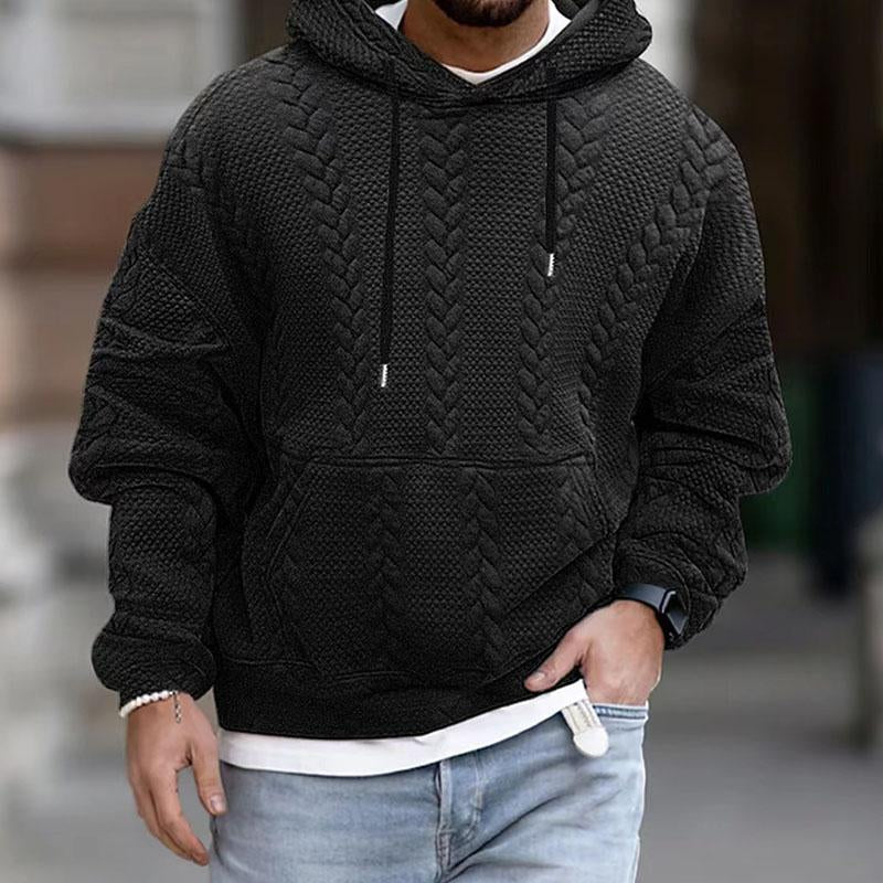 Sweat À Capuche Avec Imprimé Et Poche Kangourou Pour Hommes | Idéal Pour Un Usage Décontracté