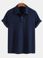 Polo à Manches Courtes avec Col Structuré et Patte de Boutonnage pour Homme | Idéal pour l'Été