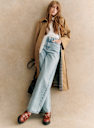 Trench-Coat Oversize à Fermeture Boutonnée et Poches pour Femmes | Ideal for Mi-Saison et Usage Quotidien