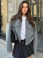 Veste Courte à Coupe Ajustée pour Femme | Idéale pour la Mi-Saison