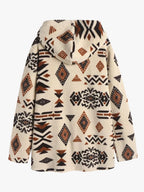 Cardigan Long À Motifs Géométriques pour Femme | Idéal pour L’Hiver Et La Maison