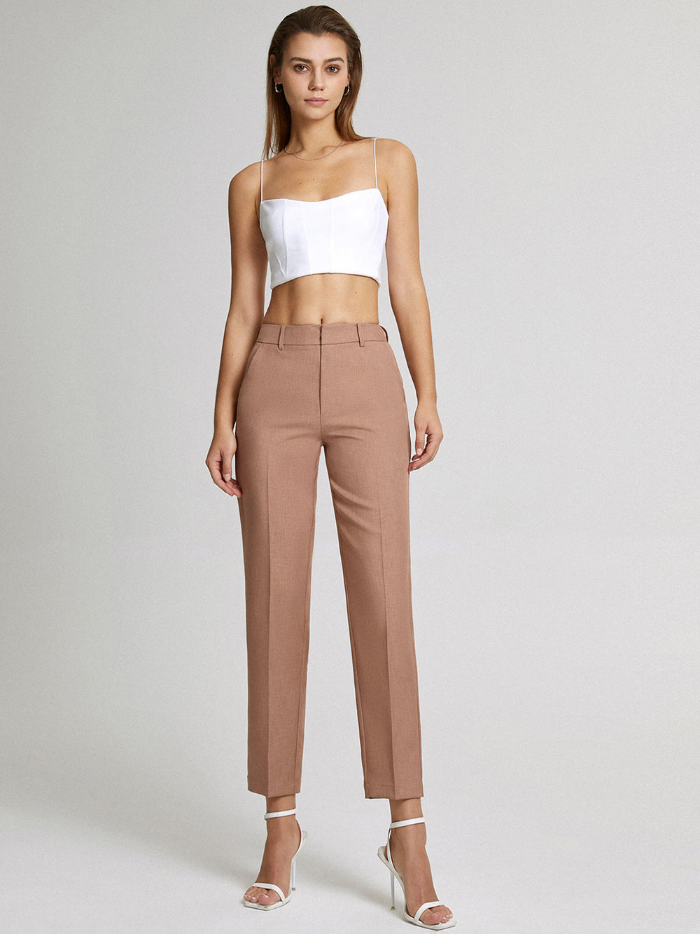 Pantalon Taille Haute Avec Coupe Droite Pour Femmes | Idéal Pour Occasions Et Usage Quotidien