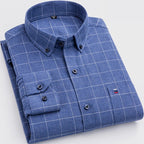 Chemise À Manches Longues À Carreaux Pour Homme | Idéale Pour Usage Quotidien