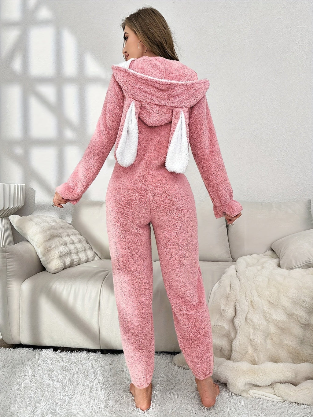 Combinaison À Capuche avec Fermeture Zippée pour Femme | Idéale pour L’Automne Et L’Hiver