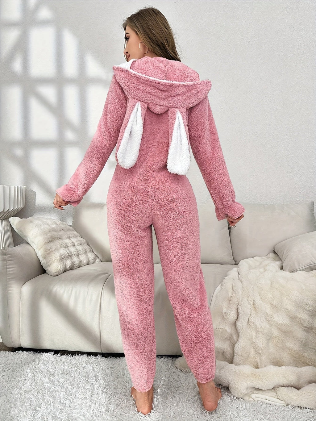Combinaison À Capuche avec Fermeture Zippée pour Femme | Idéale pour L’Automne Et L’Hiver