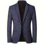Blazer Pour Homme Avec Coupe Ajustée Et Fermeture Boutonnée Pour Adulte | Idéal Pour Usage Professionnel Et Formel