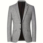 Blazer Pour Homme Avec Coupe Ajustée Et Fermeture Boutonnée Pour Adulte | Idéal Pour Usage Professionnel Et Formel