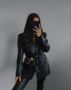 Blazer À Fermeture Boutonnée Pour Femmes | Idéal Pour Le Travail Ou Les Sorties