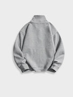 Pull-Over Homme à Demi-Fermeture Zippée pour Tenue Décontractée | Idéal pour la Mi-Saison