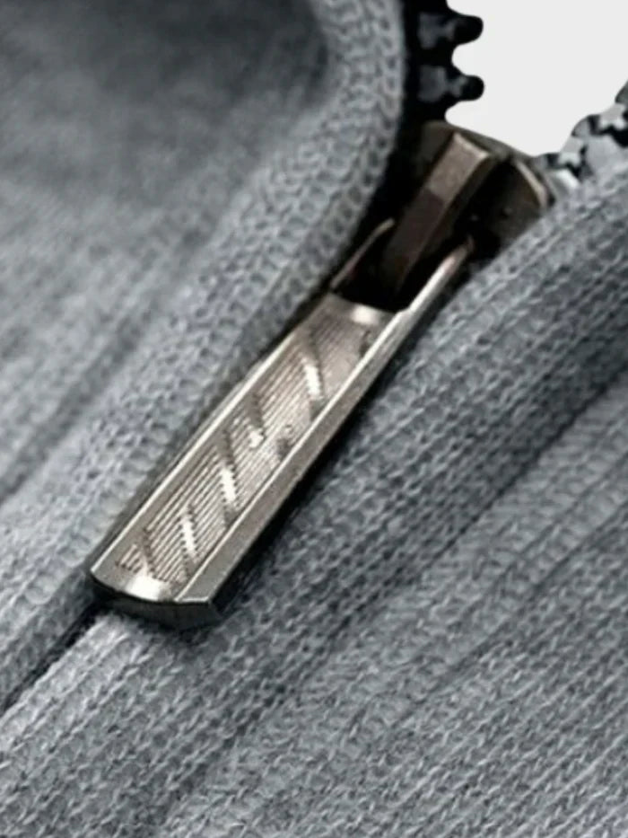 Pull-Over Homme à Demi-Fermeture Zippée pour Tenue Décontractée | Idéal pour la Mi-Saison
