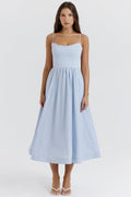 Robe Midi Coupe A-Line Sans Manches pour Femme | Idéale pour les Occasions Quotidiennes et les Événements