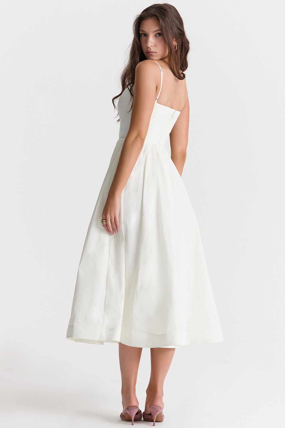 Robe Midi Coupe A-Line Sans Manches pour Femme | Idéale pour les Occasions Quotidiennes et les Événements