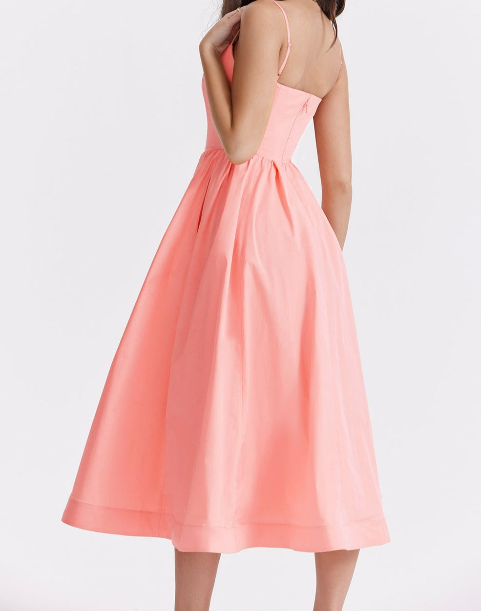 Robe Midi Coupe A-Line Sans Manches pour Femme | Idéale pour les Occasions Quotidiennes et les Événements