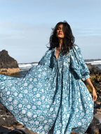 Robe Longue à Coupe Fluide pour Femme | Idéale pour Été et Sorties Décontractées