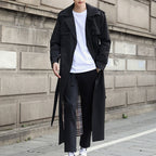 Trench-Coat Long Avec Fermeture Croisée Pour Homme | Idéal Pour Les Saisons De Transition