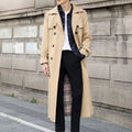 Trench-Coat Long Avec Fermeture Croisée Pour Homme | Idéal Pour Les Saisons De Transition