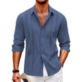 Chemise À Manches Longues Unie Pour Homme | Idéale Pour Un Usage Quotidien Et Formel